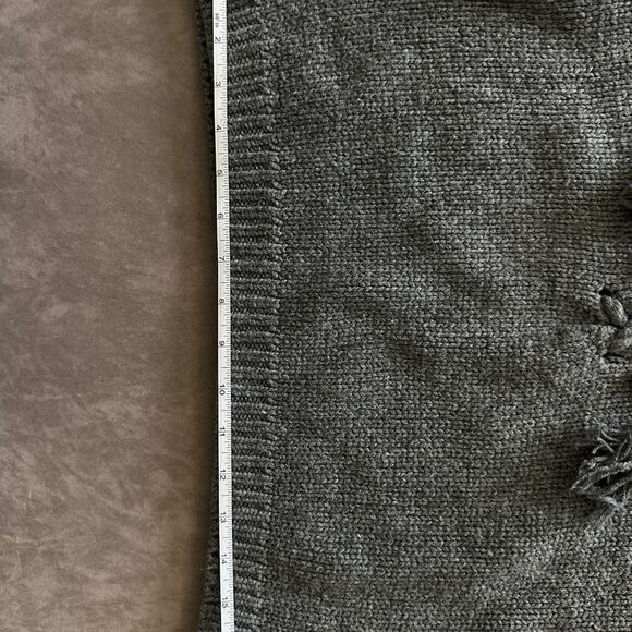 XS Moda International Gray Knit Cowl Sweater - Picture 7 of 7